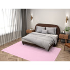 Balloon Dog Pastels (2) area rug, 79 x 118 in, pink and off white hearts print
