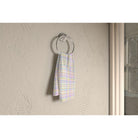 Balloon Dog Pastels 1 towel, 16 x 25 in, pink and blue geometric print