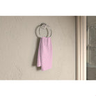 Balloon Dog Pastels (2) towel, 16 x 25 in, pink and off white hearts print