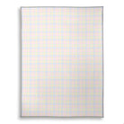 Balloon Dog Pastels (3) area rug, 63 x 84 in, blue and pink geometric print