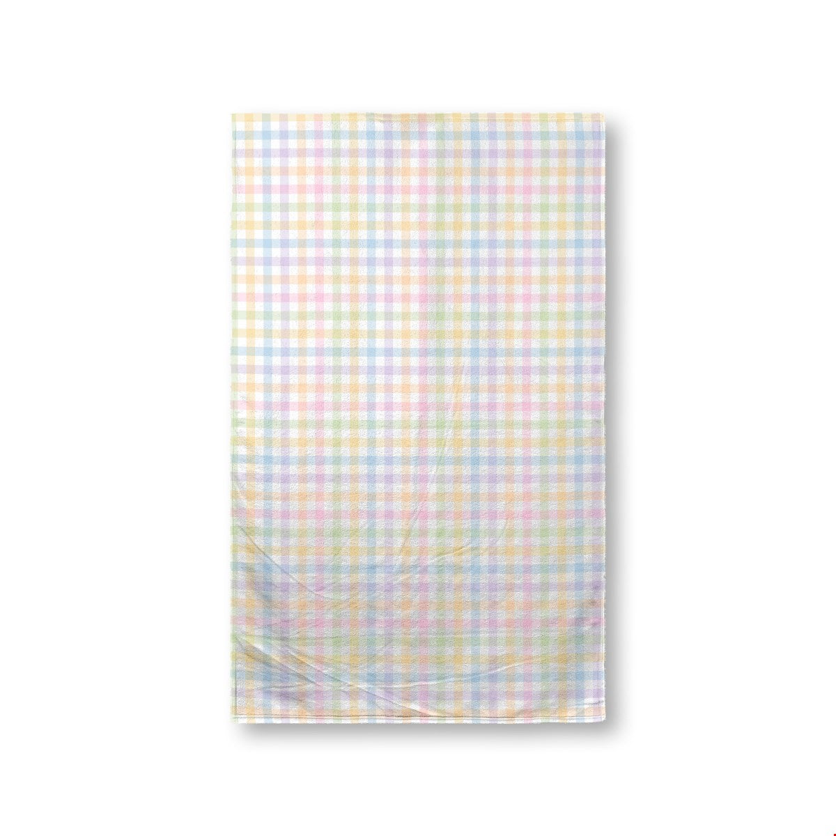 Balloon Dog Pastels (3) towel, 16 x 25 in, blue and pink geometric print