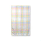 Balloon Dog Pastels (3) towel, 16 x 25 in, blue and pink geometric print
