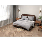 Autumn Neutrals  (1) area rug, 20 x 32 in, gray and brown fall print
