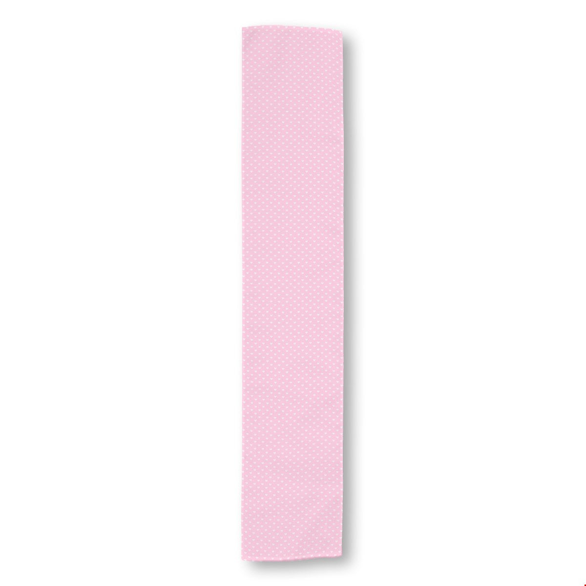 Balloon Dog Pastels (2) table runner, 90 x 16 in, pink and off white hearts print