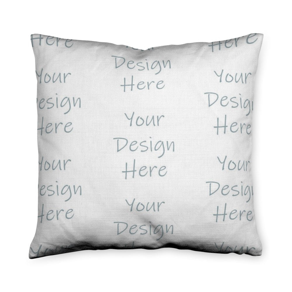 Custom Printed Throw Pillow 20x20 ABC